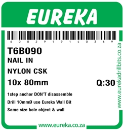 T6B090 - Nylon Countersunk -T6B090_Label_T